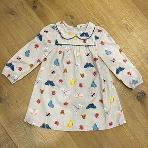 Baby Boden Corduroy Bug Dress - Size 2-3 Years